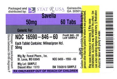Savella 50mg Label Image (Savella 50mg Label 846)